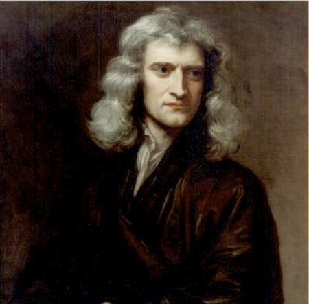 Isaac Newton, circa 1689. 1642-1726