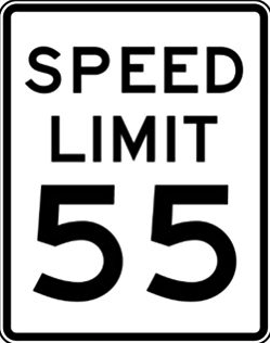 It's not just a good idea, it's the law. But it should give the units, miles per hour!